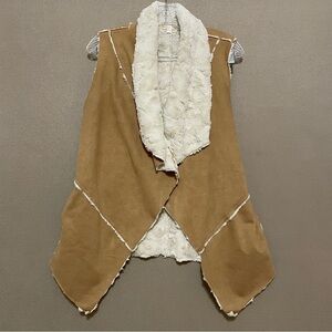 Double Zero Faux Suede Women’s Vest large Top cover